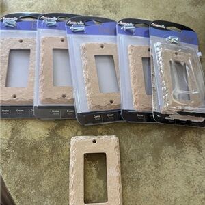 Collection of 11 Electrical faux Stone Plates